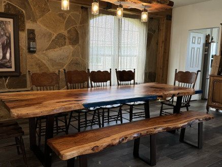 Dinner Table "Soul of the Grain" BlackHawk
